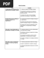 Assignment strategic change management