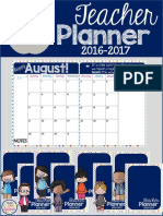 Free Teacher Planner Calendar