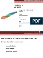 Analysis of Bent Sections in Serviceability Limit State: DR - Ing. NAGY-GYÖRGY Tamás