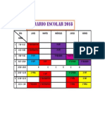 Horario de Clases Pachachaca 2018