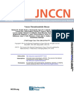 Venous Thromboembolic Disease: J Natl Compr Canc Netw
