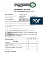 Trainees Evaluation Form: Please Rate The Student's Overall Practicum Performance According To The Rating Scale Below