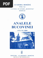 11 2 Analele Bucovinei XI 2 2004 PDF | PDF