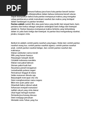 Pantun Bahasa Indonesia