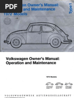 Download 1972 Beetle Owners Manual by samshoopman SN38510458 doc pdf
