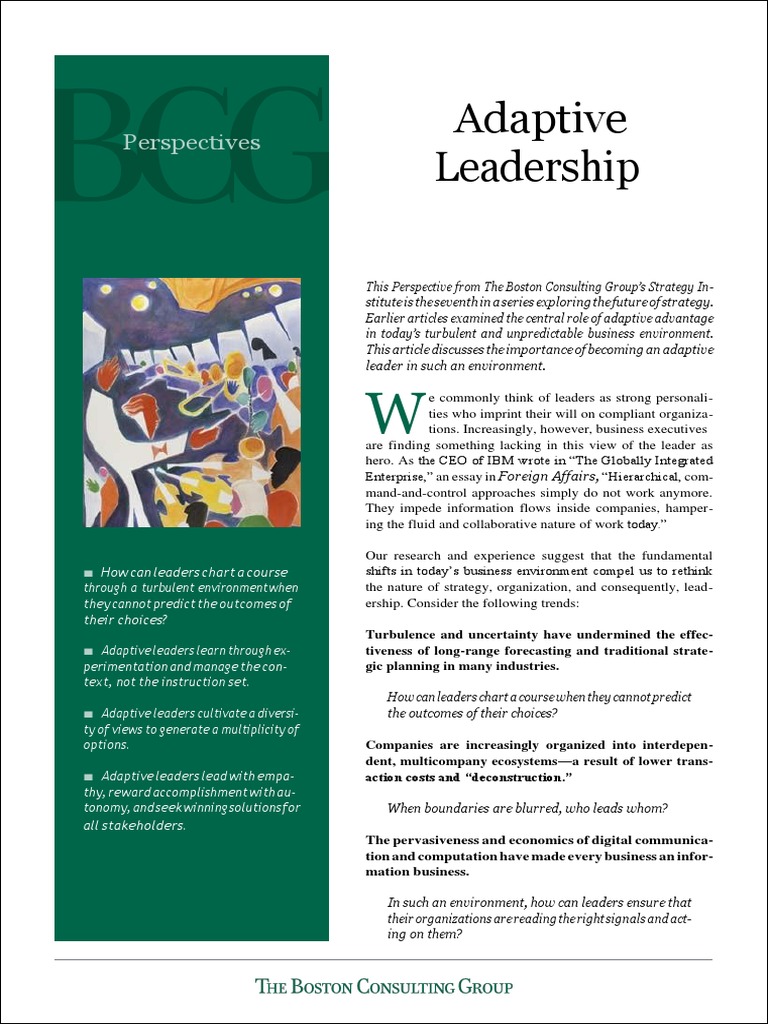 Adaptive Leadership | PDF | Leadership | Empathy