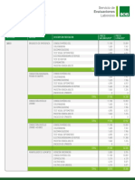 Arancel batería examen médico 2018