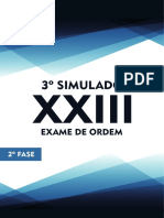 3o Simulado 2a Fase XXIII Exame de Ordem: Direito Penal