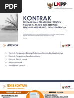 Kontrak Berdasarkan Perpres 16 Tahun 2018