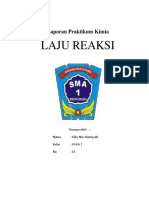 Laporan Praktikum Kimia LAJU REAKSI