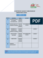 Diplomado en Gestion de Calidad y Habilitacion de Laboratorio Clinico 