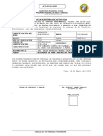 Acta entrega teodolito electrónico Puno 2015