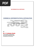 MM Numerical Differentiation&Integration