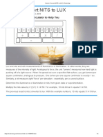 How To Convert NITS To LUX: Here's A Calculator To Help You