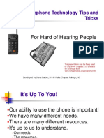 Telephone Technology Tips and Tricks: For Hard of Hearing People