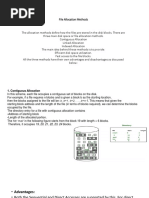 File Allocation Methods