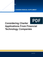 OCC Fintech Charter Manual