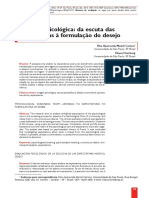 Triagem Psicológica: Da Escuta Das Expectativas À Formulação Do Desejo