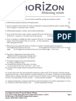 Class 9th - Kinematics PDF