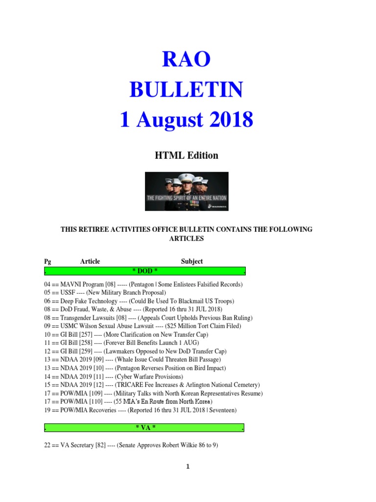 Bulletin 180801 (HTML Edition) | Government | Politics - 