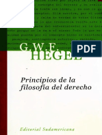 Hegel - Principios de La Filosofía Del Derecho.