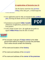 Licensing and Registration of Factories (Sec 6) : Previous Permission in Writing