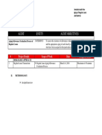 Audit Entity Audit Objectives: # Project Details Scope of Work Date Budgeted Hours