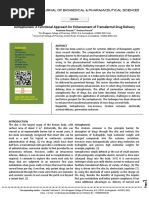 Iontophoresis a Functional Approach for Enhancement of Transdermal Drug Delivery