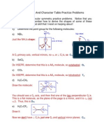 Inorganic Chemistry Advance Level: Part 2: Point Group and Character Table Examples