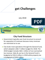 Longmont Budget Challenges Presentation 