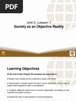 3 Society As An Objective Reality