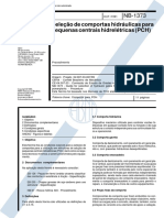 NBR 12289 NB 1373 - Selecao de Comportas Hidraulicas para Pequenas Centrais Hidreletricas (PCH) PDF