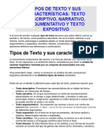 Tipos de Textos