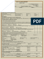 Excavation Permit Form