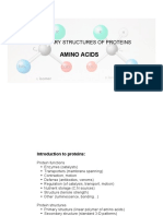 Amino Acids: The Primary Structures of Proteins