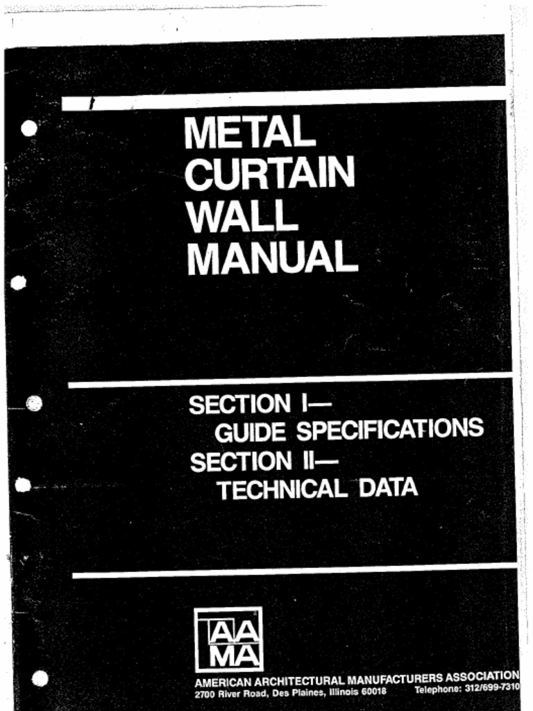 AAMA Metal Curtain Wall Manual PDF