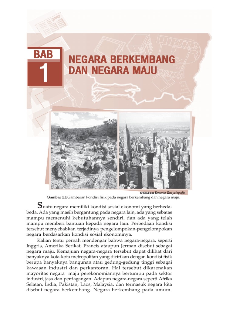 Salah satu ciri negara negara berkembang di benua afrika adalah produktivitas