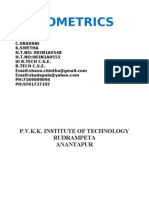 Biometrics: P.V.K.K. Institute of Technology Rudrampeta Anantapur