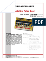 15 Point Latching Pulse Card: Specification Sheet