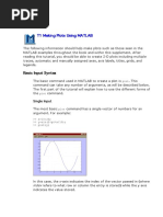 T1 Making Plots Using MATLAB