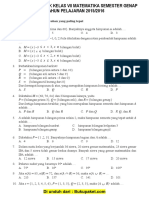 Soal UKK Matematika Kelas 7 SMP PDF