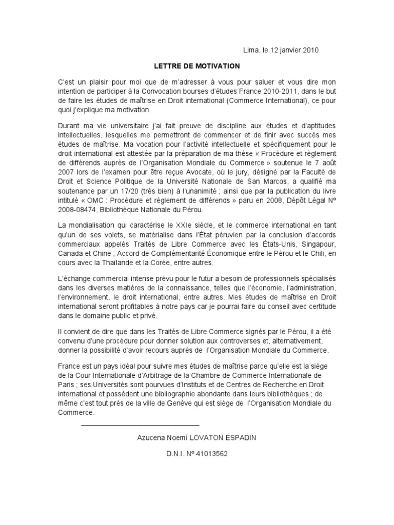 Lovaton Lettre Organisation Mondiale Du Commerce Commerce