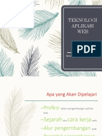 1 - Teknologi Aplikasi Web