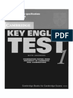 1KET Key English Test 1 With Answers Cambridge University Press PDF