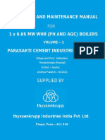 Operation and Maintenance Manual: Parasakti Cement Industries Limited