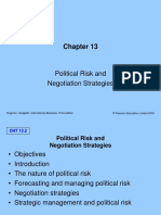 Political Risk and Negotiation Strategies