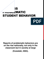 Address Problematic Student Behavior