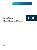 SA Change Management Procedures