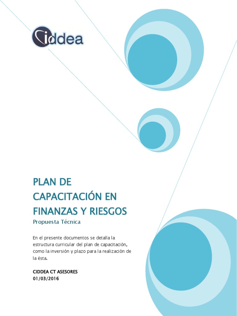 Capacitación en Finanzas y Riesgos IDDEA | PDF | Riesgo crediticio ...