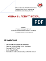 Kuliah 8 - Aktiviti Fizikal